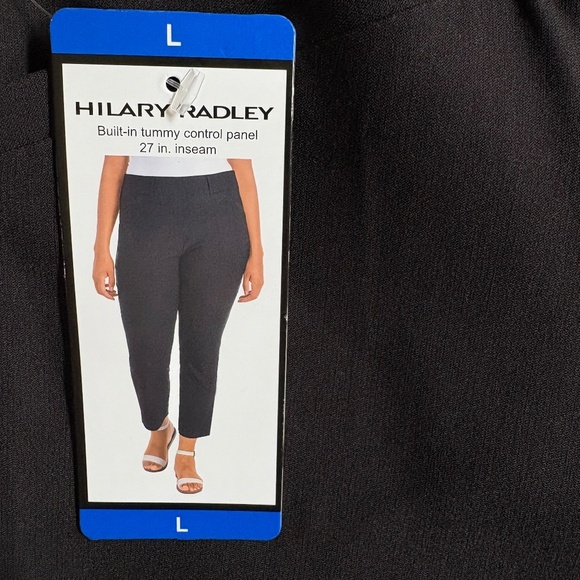 Hilary Radley Ladies' Pull-On Ankle Pants, Slim, Pockets, Black, Large, NWT - Picture 4 of 15